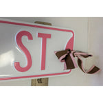 Pink 36 X 6 Cheerleader St Metal Steel Street Sign School Wall Art White Back