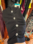 2X Extra Touch stretchy Women's Black wear under Leggings with Button Detail