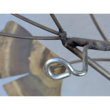 5'X4' MAKE OFFER 2006 Curtis Jere Signed Brass Metal Ginkgo Leaf Branch Wall Art Brutalist Sculpture Botanical MCM