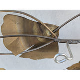 5'X4' MAKE OFFER 2006 Curtis Jere Signed Brass Metal Ginkgo Leaf Branch Wall Art Brutalist Sculpture Botanical MCM