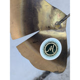 5'X4' MAKE OFFER 2006 Curtis Jere Signed Brass Metal Ginkgo Leaf Branch Wall Art Brutalist Sculpture Botanical MCM