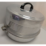 Regal Aluminum Cake Pie Travel Carrier 7" Dome Lid USA Vintage Potluck Storage Party Suitcase