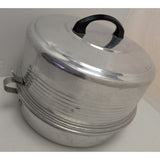 Regal Aluminum Cake Pie Travel Carrier 7" Dome Lid USA Vintage Potluck Storage Party Suitcase
