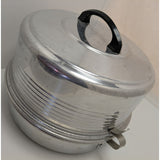 Regal Aluminum Cake Pie Travel Carrier 7" Dome Lid USA Vintage Potluck Storage Party Suitcase