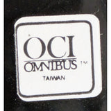 7" Teapot Car VW Bug Inspired Black Taxi Cab Ceramic Gold-Trim OCI Omnibus Taiwan Beetle