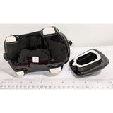 7" Teapot Car VW Bug Inspired Black Taxi Cab Ceramic Gold-Trim OCI Omnibus Taiwan Beetle