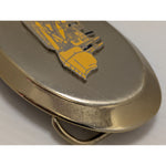 Bulldozer Emblem Metal Belt Buckle Construction Vintage Bull Dozer