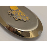 Bulldozer Emblem Metal Belt Buckle Construction Vintage Bull Dozer