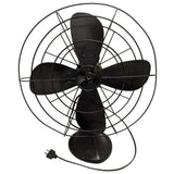AS-IS 22" Vintage Wire Cage Robbins & Myers 262  CG-16 Fan 1950s Vintage Hunter Division