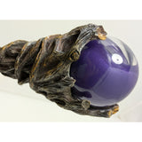 36" Merlin Magic Staff Purple Orb Wizard Wand Sorcerer Twisted Vine Fantasy Ebros Halloween Costume