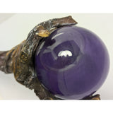36" Merlin Magic Staff Purple Orb Wizard Wand Sorcerer Twisted Vine Fantasy Ebros Halloween Costume