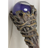 36" Merlin Magic Staff Purple Orb Wizard Wand Sorcerer Twisted Vine Fantasy Ebros Halloween Costume