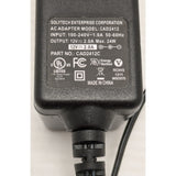 Solytech CAD2412 CAD2412C AC Adapter 12VDC 2.0A 24W 5.5/2.1mm Barrel +Tip