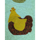 52x72 Chicken Quilt Rooster Hen Blanket Throw Handmade Blocks