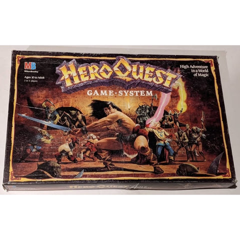 Heroquest Game System Fantasy Adventure Board Game Ages 10+ Complete Set By Milton Bradley