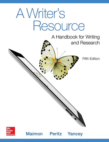 A Writer's Resource (comb-version) Student Edition [Spiral-bound] Maimon, Elaine