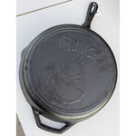 NEW Lodge Grinch 12" Cast Iron Skillet With Grinch Engraving - Durable & Versatile Cookware