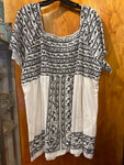 1X 22/24 Woman Within Women's Floral Print Boho Tunic Top