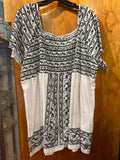 1X 22/24 Woman Within Women's Floral Print Boho Tunic Top