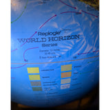 Illuminated 12" Replogle World Horizon Light-Up Globe Vintage Lighted Wood Base Night Light