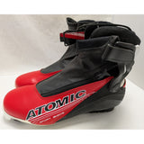 Size 10.5 EU 44 2/3 SNS Pilot Binding Atomic Sport Skate Cross Country Ski Boots Red Black