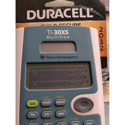 Texas Instruments TI-30XS MultiView Scientific Calculator Student School Solar