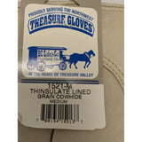 M Treasure Gloves Medium Thinsulate Lined Grain Cowhide Leather Work Gloves