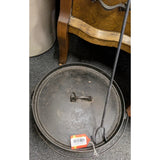 14 CO D Cast Iron "Short" Camp 14" Dutch 3 Leg Footed Oven Older Lodge ? 14CO