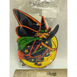 3 Modern Beistle Halloween Die-Cut Cutouts Pumpkin Two Witch Decor Repop