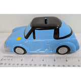 7.5" VW Bug Inspired Shape Porsche 911 Front Blue Black Ceramic Car Piggy Bank Savings Coin Storage Taiwan