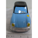 7.5" VW Bug Inspired Shape Porsche 911 Front Blue Black Ceramic Car Piggy Bank Savings Coin Storage Taiwan