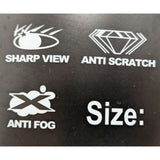 Martian Helmet Visor Clear Quick-Release Anti-Fog Sharp View Anti-Scratch Plastic