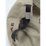 American Eagle Beige Red White Cross Baseball Cap Adjustable Cotton Faux Leather Strap