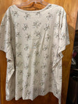 30/32 5X Y2K Floral Print Button-Up Top