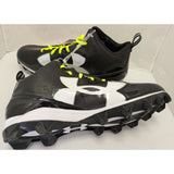 15 Men's Under Armour UA Crusher RM Black White Football Cleats Synthetic 1286600-001 Lightweight