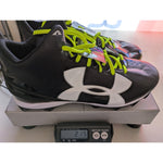 15 Men's Under Armour UA Crusher RM Black White Football Cleats Synthetic 1286600-001 Lightweight