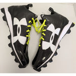 15 Men's Under Armour UA Crusher RM Black White Football Cleats Synthetic 1286600-001 Lightweight