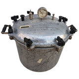 21 QT Quart National Pressure Cooker Canning Eau Claire Wis Vintage Aluminum Wood Handles