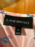 18 Lane Bryant Floral Print Babydoll Tank Top - Size 18