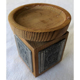 Wood Pewter Heilag Olav Candle Holder Norway Tredesign Hardanger Sylvplet Viking