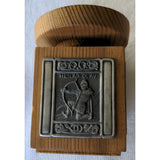 Wood Pewter Heilag Olav Candle Holder Norway Tredesign Hardanger Sylvplet Viking