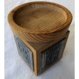 Wood Pewter Heilag Olav Candle Holder Norway Tredesign Hardanger Sylvplet Viking