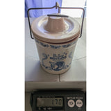 3.5" Candle Andersen's Restaurant Ceramic Pea Soup Crock With Lid & Bail Handle