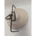 3.5" Candle Andersen's Restaurant Ceramic Pea Soup Crock With Lid & Bail Handle