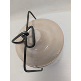 3.5" Candle Andersen's Restaurant Ceramic Pea Soup Crock With Lid & Bail Handle