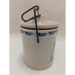 3.5" Candle Andersen's Restaurant Ceramic Pea Soup Crock With Lid & Bail Handle