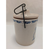 3.5" Candle Andersen's Restaurant Ceramic Pea Soup Crock With Lid & Bail Handle