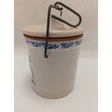 3.5" Candle Andersen's Restaurant Ceramic Pea Soup Crock With Lid & Bail Handle