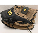 13 " RHT Wilson A360 Softball Glove Black & Beige Genuine Leather A0360 ES13 Baseball Right Hand Throw Adult
