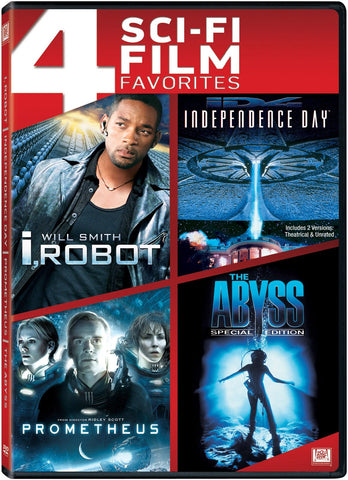 4 Sci-Fi Film Favorites (I, Robot / Independence Day / Prometheus / The Abyss (S